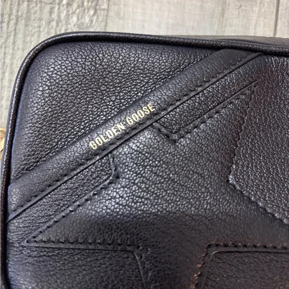 Golden Goose Black Mini Star Bag with Gold Chain - Picture 9 of 11